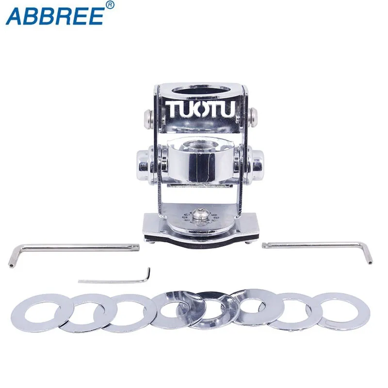 

ABBREE Anti-theft Antenna Bracket Mount Clip Adjustable Stainless Steel For Mobile Car Radio Antenna Theftproof Security Holder