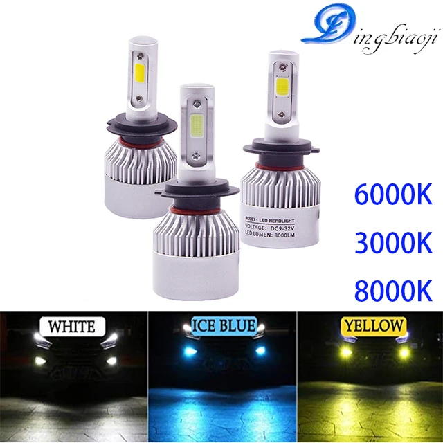 S2 H7 H1 H4 9006 9005 H8 H11 H3 H9 LED 72W 6000K 3000K 8000K