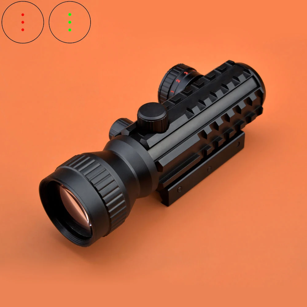 

TZ 1-2x30 Red/Green Dot Scope W/Tri-Rail Integral Weaver/Dovetail Mount Red Dot Sight