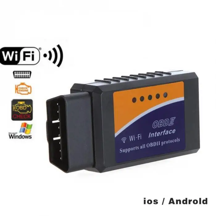 (Бесплатная доставка) новая Porfessional ELM327 OBDII OBD2 сканер wifi автомобильный диагностический тестер код ридер для iPhone Android Системы 88