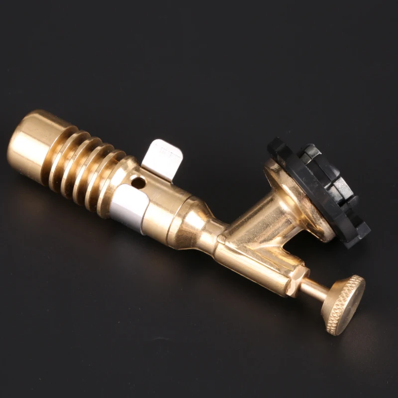 Online Gas Torch Flame Gun Blowtorch Copper Flame Butane gas Burner Lighter Heating Welding For Outdoor Camping BBQ
