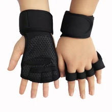 Вес тренировки с поднятием тяжестей перчатки Женщины Мужчины Фитнес Спорт Бодибилдинг гимнастические гантели тренажерный зал руки ладони защитные перчатки