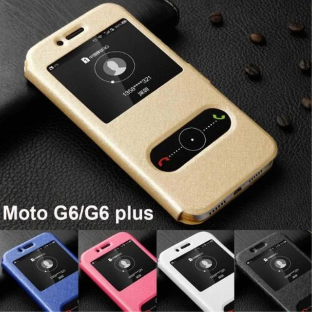 Cheap For Motorola Moto G6 case Moto G6plus cover window view PU leather PC hard stand flip cover for Motorola Moto G6 plus case funda Cheap For Motorola Moto G6 case Moto G6plus cover window view PU leather PC hard stand flip cover for Motorola Moto G6 plus case funda