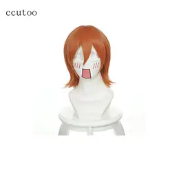 Ccutoo One Piece Nami 14 "Оранжевый Короткие прямые партии Синтетические волосы карнавальный костюм парик Термостойкость волокон