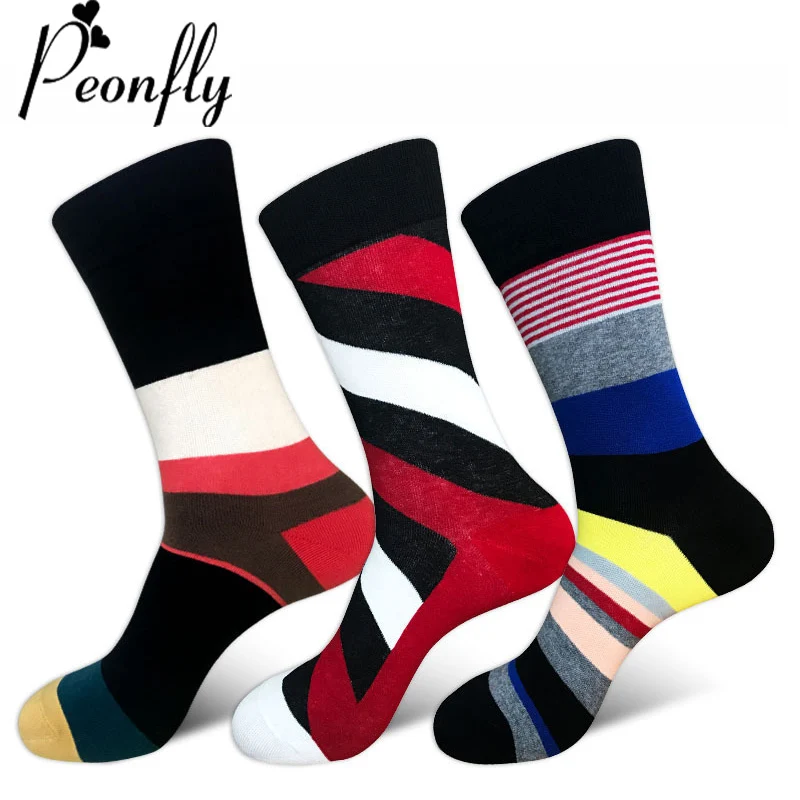 Buy PEONFLY Men comfortable compression Business Socks