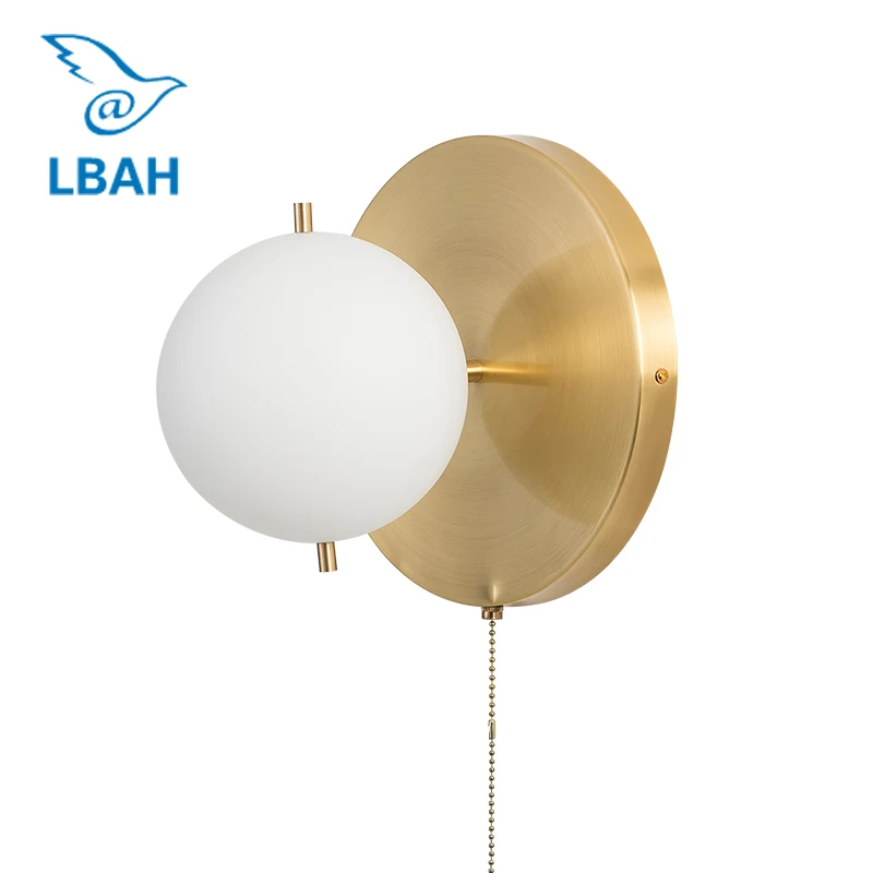 

Wall lamp headboard lamp bedroom is contracted contemporary Europe type American sitting room balcony stair corridor wall light
