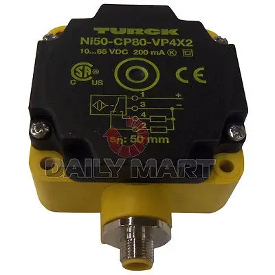 

DHL/EMS 2 LOTS Turck Ni50-CP80-VP4X2 Proximity Rectangular Sensor NonEmbeddable Output 4Wire DC