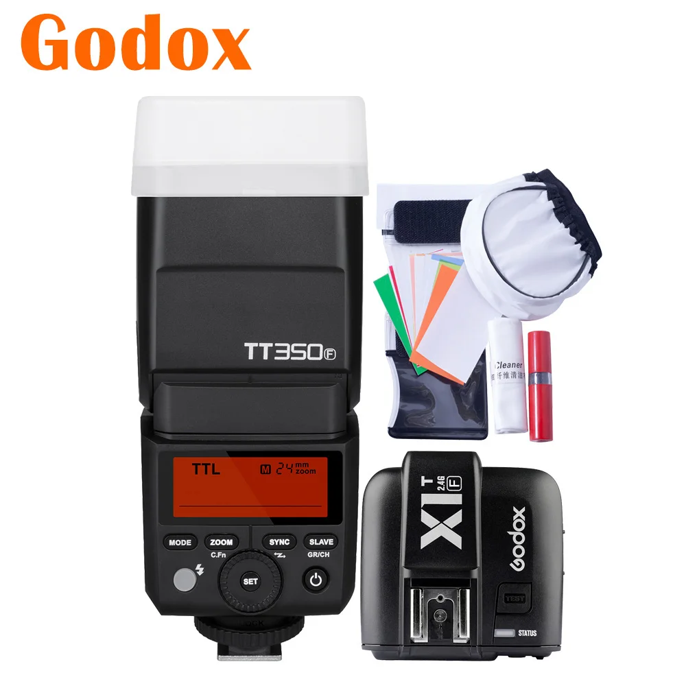 

Godox Mini TT350F TT350-F 2.4G TTL HSS Camera Flash Speedlite X1T-F Transmitter For Fujifilm X100F X100T X-Pro1 Pro2 X-T20 X-A3