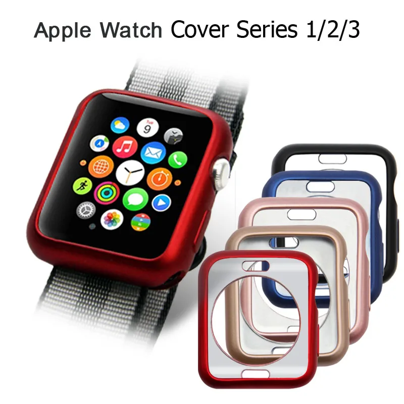 2018 New Case for iWatch 38mm/42mm Soft TPU Cover for Apple Watch Case Series 1/2/3 Protect Cover Band