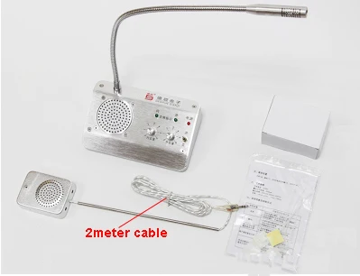 

Window Audio Record Intercom Interphone Speaker,Dual-Way Bank Office Store Station 4Watt Speaker Window Microphone