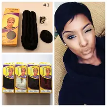 Hot Bob Brazilian Short Straight Hair Weave With Free Closure Virgin Human In Hair Short Bump Weave 27 Pieces Free Shipping
