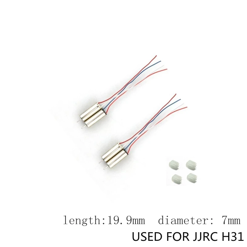 

4pcs Jjrc H31 Motors Cw& Ccw Motor Rc Quadrocopter Kits Drons Engines Watreproof Drone Spare Parts