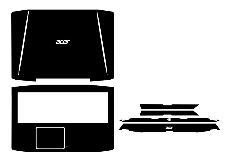 Специальная кожаная виниловая пленка из углеродного волокна для Acer Aspire VX 15 чехол