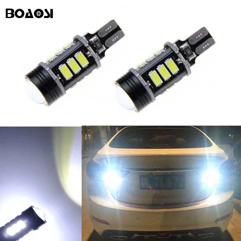 BOAOSI 2x T15 W16W LED 5630SMD Chip led backup reverse light lamp for