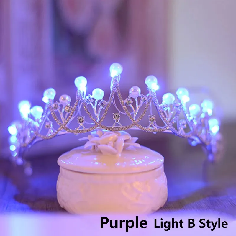 HG214 Purple Light Tiara