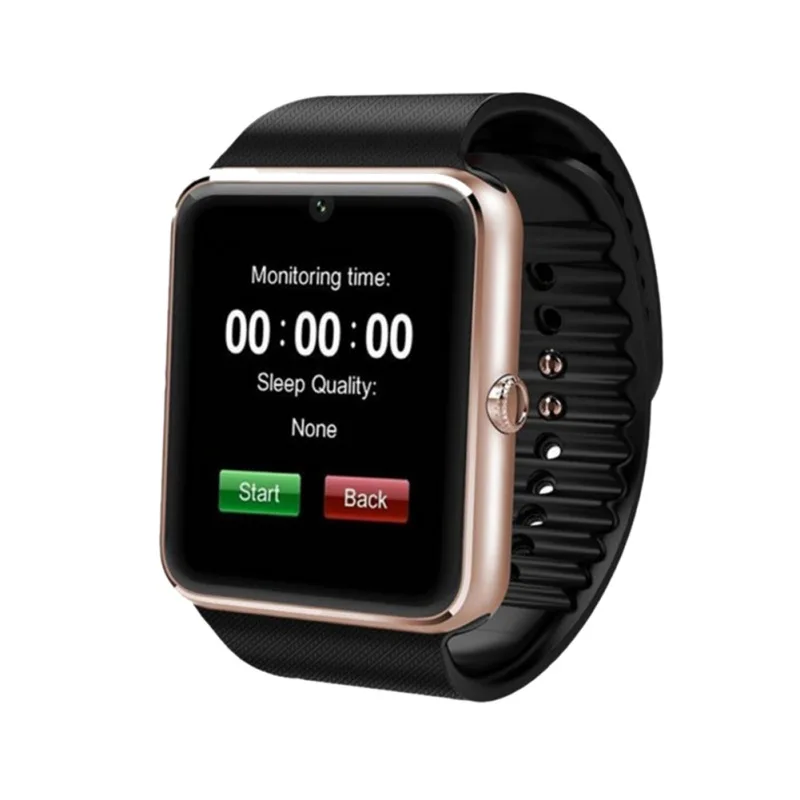 Цифровые часы с ЖК-картой, Bluetooth 3,0 GT08, часы для ношения, многоязычный спортивный браслет для мониторинга здоровья, только для телефонов Android - Цвет: A