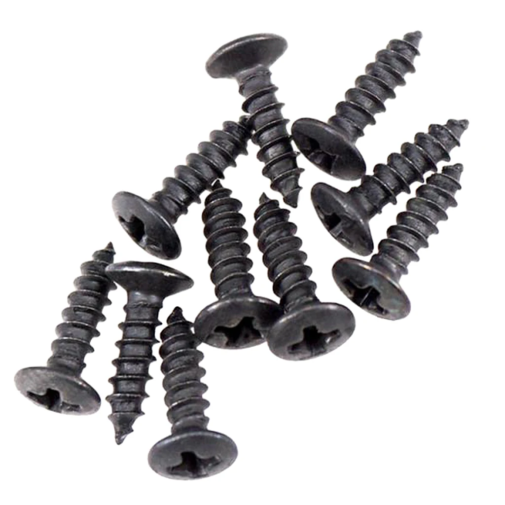 6 Hole Guitar Tremolo Cavity Back Cover Backplate + Neck Plate + 50pcs Pickup Mounting Screws Set