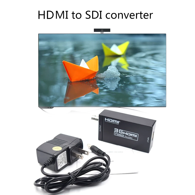 HD 3G HDMI to SDI Video Audio Signal Converter Adapter HD 1080p DV Monitor TV GDeals
