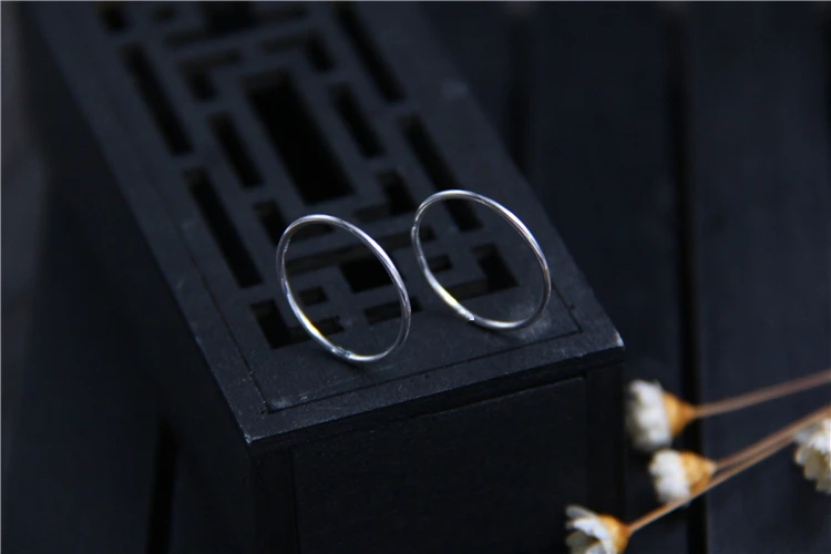 C& R 925 пробы, серебряные кольца для женщин, простая полировка поверхности, ширина 1 мм, очень тонкое тайское серебряное кольцо, хорошее ювелирное изделие, размер 4-7