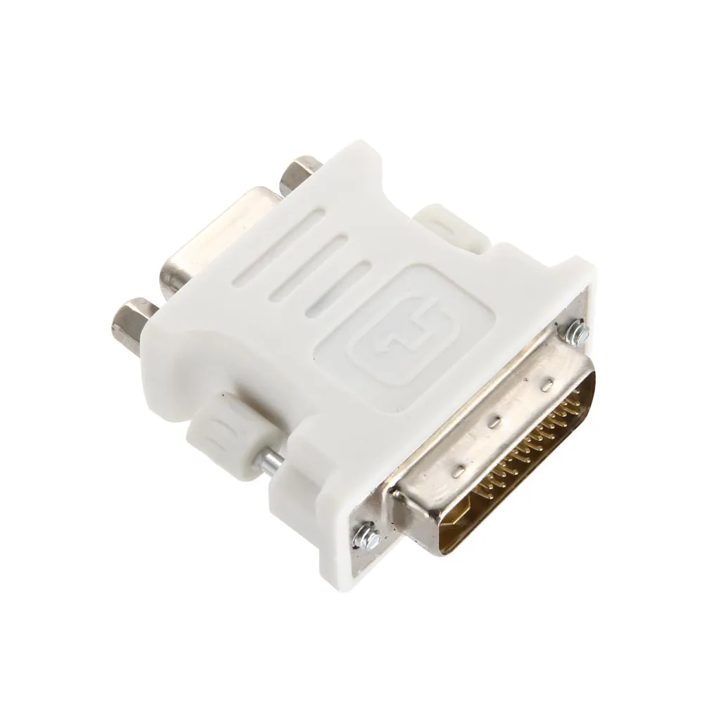 

2019 Hot DVI-I Dual Link24+5 Male to HD 15 Pin VGA SVGA Female Video Card Monitor LCD Converter Adapter For DOY
