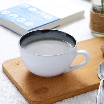 

Christmas Gift Europe Style Brief Flow Glazed ceamic mugs cups with handgrip porcelain drinkware coffee mug milk mug cup 320ML