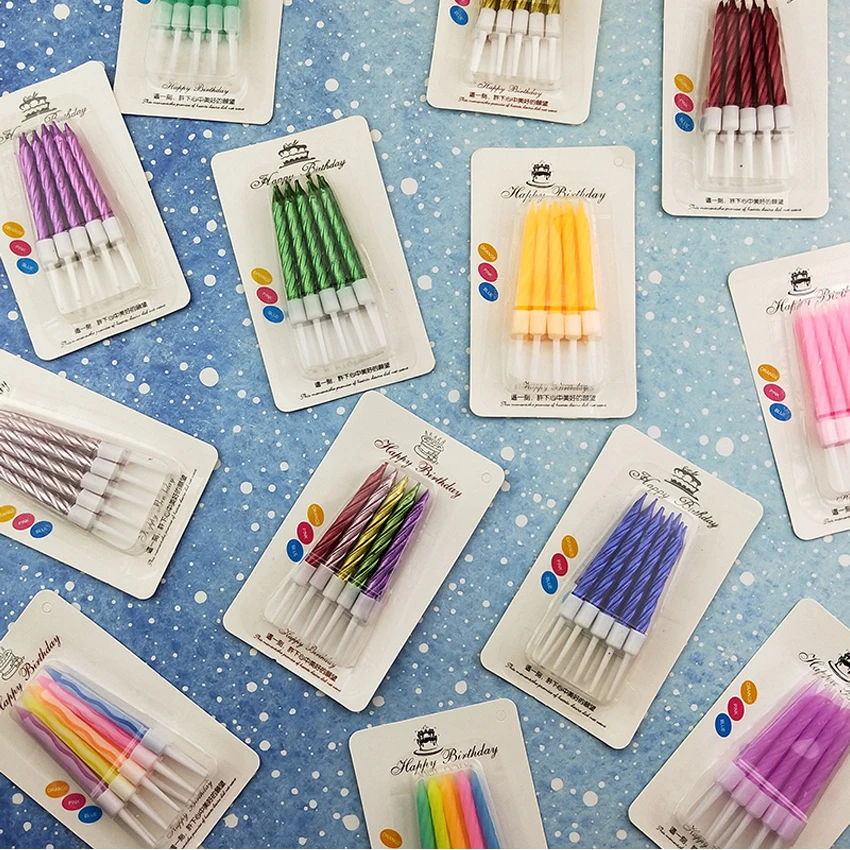 Preise 100 box Traum bunte farbe Kerze Kuchen Party Geburtstag Festival Liefert Schönen Geburtstag Kerzen für Küche Backen Geschenke