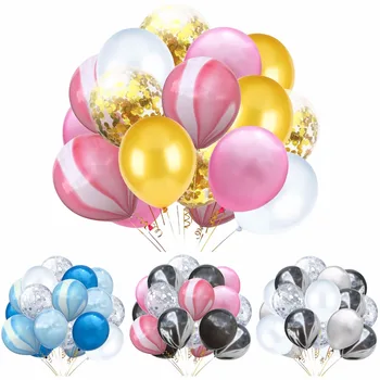 

20pcs/lot 12'' Confetti Balloon Bouquet for Baby Shower latex Air combination piece balloon birthday wedding party decration