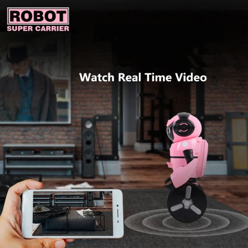 Newest Smart RC Robot model F4 0.3MP Camera Wifi FPV APP Control Intelligent G-sensor Smart Robot Super Carrier RC Toy Gift Newest Smart RC Robot model F4 0.3MP Camera Wifi FPV APP Control Intelligent G-sensor Smart Robot Super Carrier RC Toy Gift