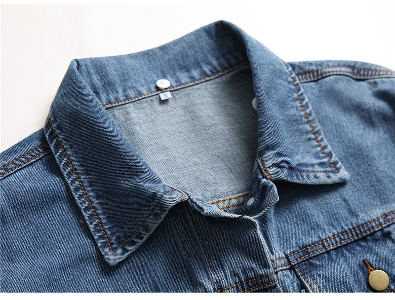 Sokotoo Мужская свободная с капюшоном Синяя джинсовая куртка с отложным ...