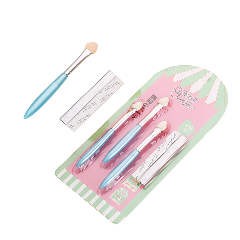 

Eyeliner Eye Shadow Sponge Brushes Lip Brush 4PC/Set Disposable Make-Up Applicator Eyebrow blade Beauty Make Up Tool TSLM1