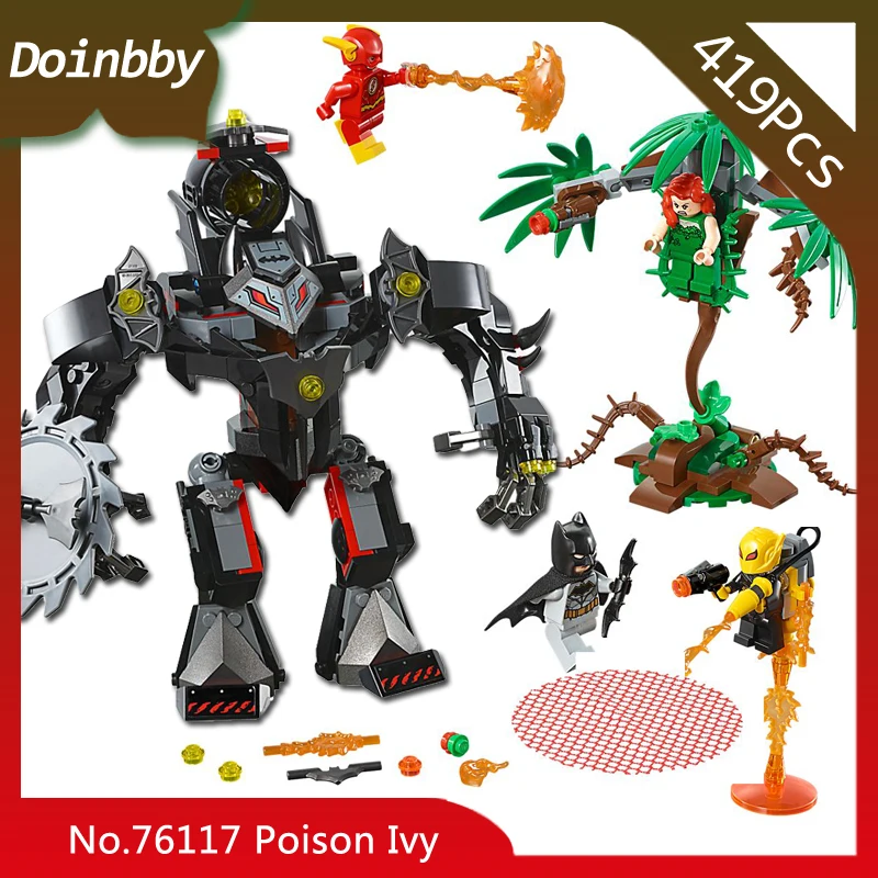 

In Stock Batman Mech vs. Poison Ivy Mech DC Super Hero 419Pcs Building Block Bricks Toys Compatible With Legoings Movie 76117