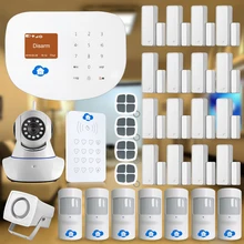 Etiger Smart Home WIFI/GSM Home Security Interder Burglar/Alarm System WIFI CCTV Camera+16 door sensor