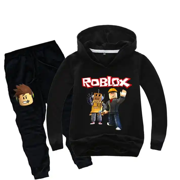Costume Game Roblox Kids Clothes Set Children Pullover Sweatshirt Hoodieslong Pants Suit Spring Fall Teen Sports Boys Tracksuit - 