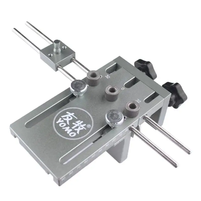 

Multi-function 3 in 1 Aluminium Alloy Dowelling Jig for DIY Woodworking Log Tenon Punch Locator Drill Guide Kit