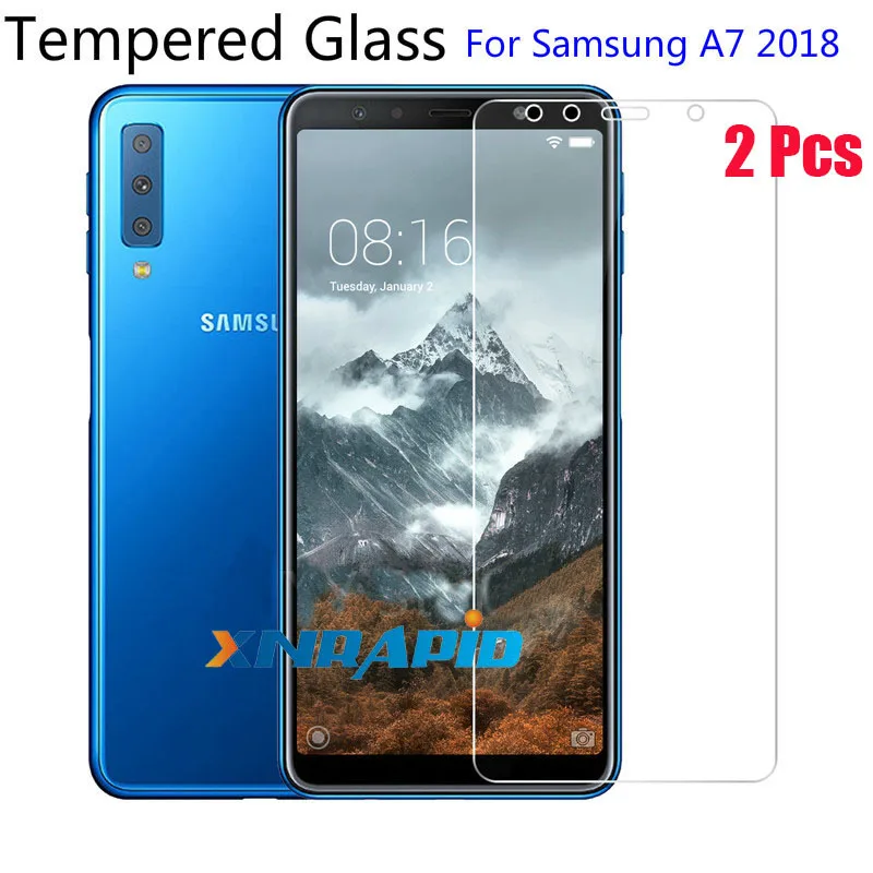 

9H Tempered Glass For Samsung Galaxy A7 2018 Screen Protector protective film For Samsung Galaxy A7 2018 2.5d protection glas