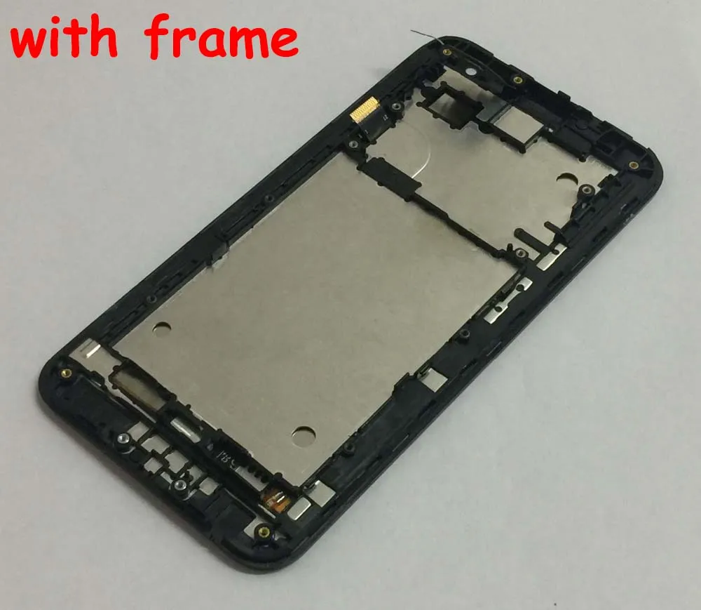 Ceny W pełni dotykowy ekran Panel szkło Digitizer + LCD monitor zgromadzenia z ramą dla Asus ZenFone 2 Laser ZE500KL ZE500KG Z00ED