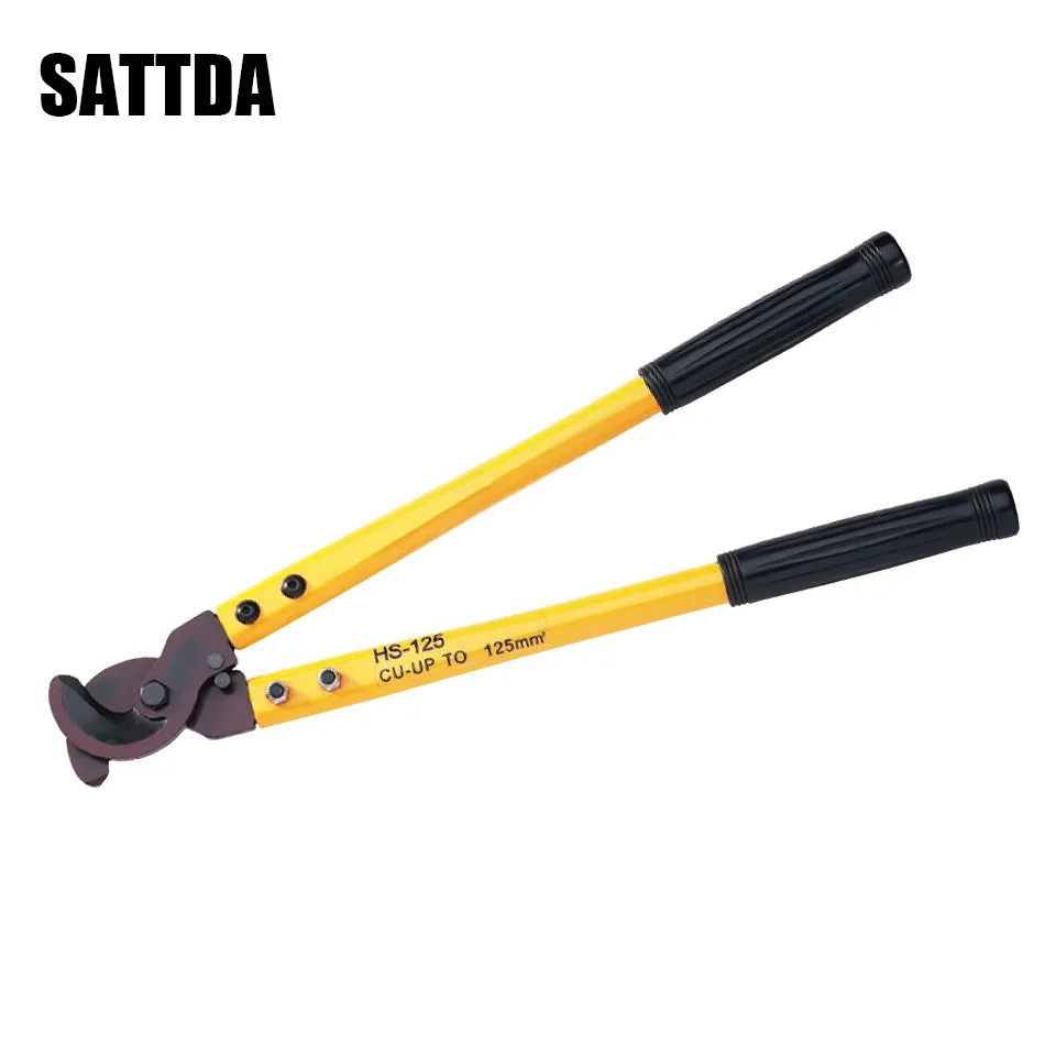 

HS-125 Save effort long arm cable cutter 125mm Ratchet cable shears