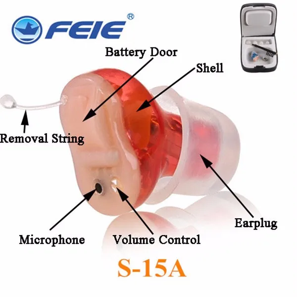 Невидимый Cic слуховой аппарат пара audifonos para sordos S-15A 4 канала наушники для глухих paypal