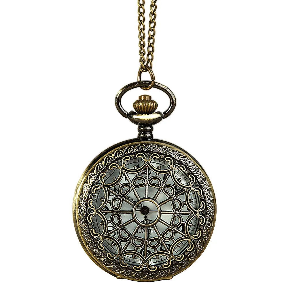 

#5001Vintage Bronze Tone Spider Web Design Chain Pendant Men's Pocket Watch Gift DROPSHIPPING New Arrival Freeshipping Hot Sales