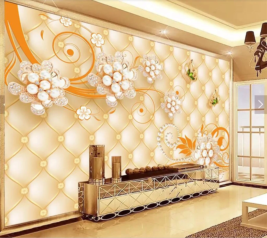 

Wellyu papel де parede para quarto пользовательские обои Бабочка узор ювелирные изделия ТВ фон Настенные обои для гостиной