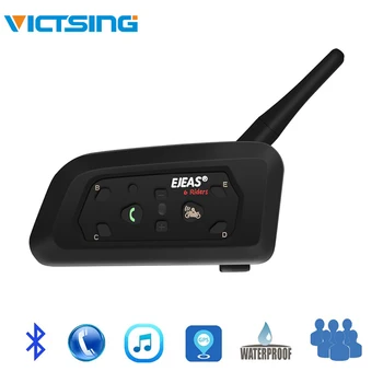 

VicTsing V6 Intercom Moto Bluetooth Motorcycle Headset Intercommunicator Helmet Interphone for 6 Riders 1200m MP3 FM GPS