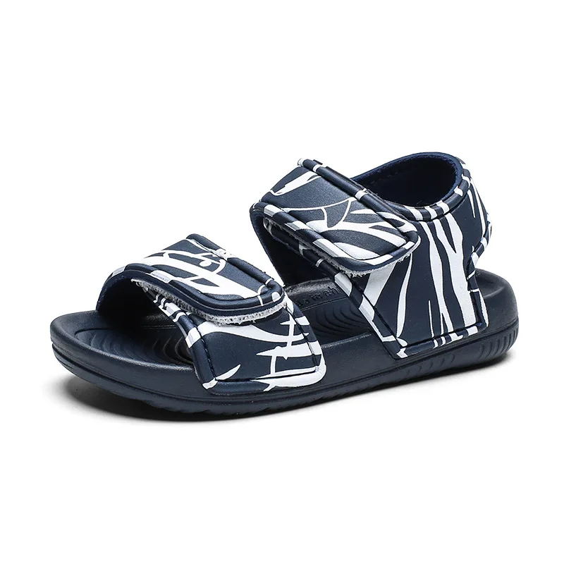 Сандали для девочек летняя новая Нескользящая пляжная обувь Открытые детские сандалии дикие мальчики Студенческая детская обувь - Цвет: 9