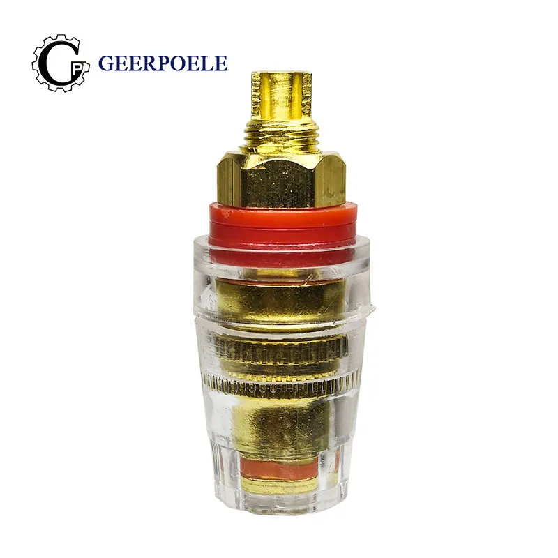 

1 pcs M8 Transparent Terminal Connectors Audio Horn Plug Cold Pressure Solderless Plastic