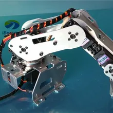 Официальный ismaring ABB промышленный робот модель 5 степеней свободы рука робота Рамки все Алюминий роботизированной стойки 5servos вращающийся База DIY гусеничный