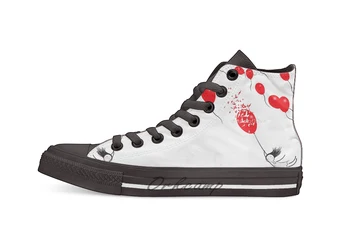 

Flying high Design breathable Casual High Top lace-up Canvas shoes sneakers