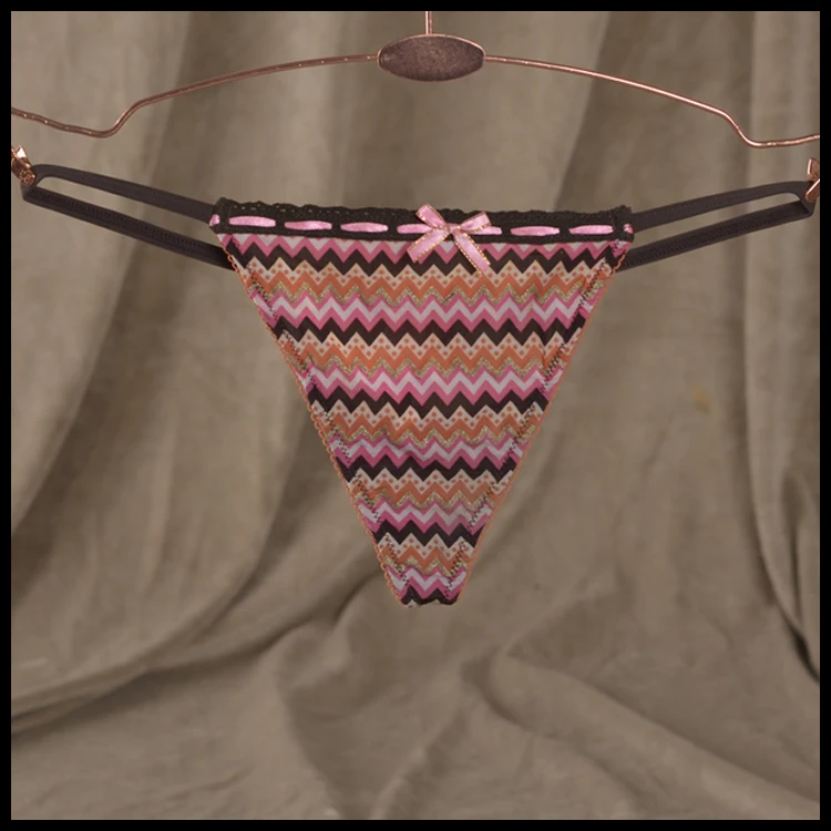 

sexy summer style female corrugated smooth and comfortable fabric thong underwear string temptation to fine band T back