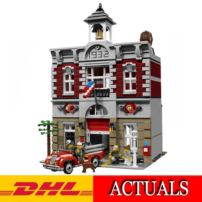 

2019 New 2313Pcs City Figures Fire Brigade Model Building Kits Blocks Bricks Educational Toy Gift Compatible Legoing 10197