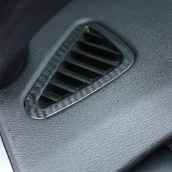 2 шт. Реальные углеродного волокна автомобилей вентиляционное отверстие приборной панели Outlet стикер рамки для BMW X5 f15 2014-2018 для левой руки