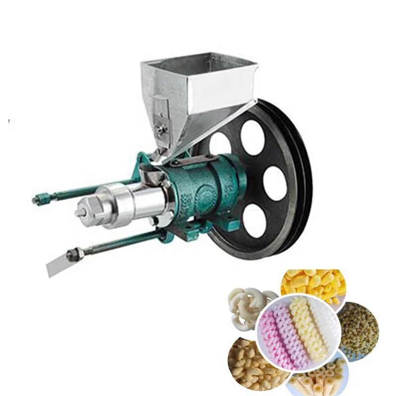 Maize puffed food extruder,corn puffing extrusion with 7 mold to make