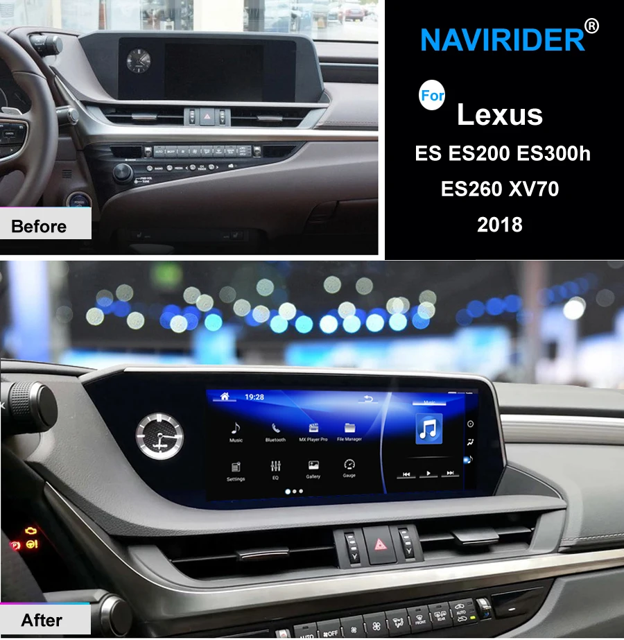 Sale Dual System keep original Mouse android 7.1 octa core car gps navigation device for Lexus ES ES200 ES300h ES260 XV70 2018 stereo 0